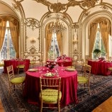 Indoor special event setup in the Petite Salon at Belmont Mansion