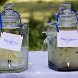 Drink Canisters with Blueberry Lemonade