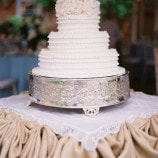 ruffled wedding cake full image