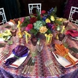 Table setup at a special event